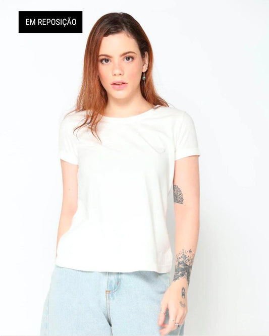 Camiseta Basic Offwhite Lisa