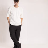 Camiseta Oversized BOX Suedine Offwhite