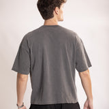 Camiseta Oversized BOX Suedine Grafite