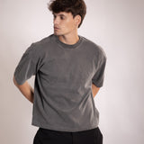 Camiseta Oversized BOX Suedine Grafite