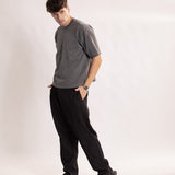 Camiseta Oversized BOX Suedine Grafite