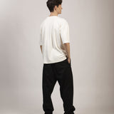 Camiseta Oversized BOX Suedine Offwhite
