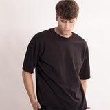 Camiseta Oversized BOX Suedine Preto