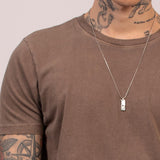 Camiseta Clássica Pré-Lavada de Algodão Premium Marrom Estonado