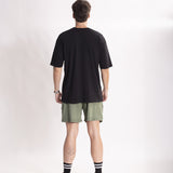 Camiseta Oversized 1.0 Pré-lavada de Algodão Premium Preto