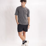 Camiseta Oversized 1.0 Pré-lavada de Algodão Premium Grafite