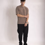 Camiseta Oversized 1.0 Pré-lavada de Algodão Premium Marrom Estonado