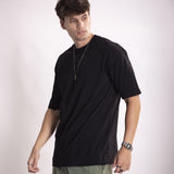 Camiseta Oversized 1.0 Pré-lavada de Algodão Premium Preto