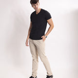 Camiseta Tecnológica Modal Gola V Masculina Preto