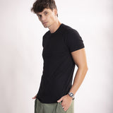 Camiseta Tecnológica Modal Masculina Preto