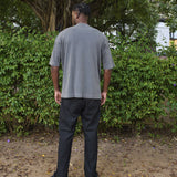 Camiseta Oversized 3.0 Pré-lavada de Algodão Premium Grafite