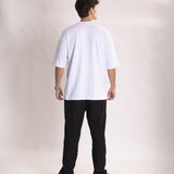 Camiseta Oversized 3.0 Pré-lavada de Algodão Premium Branca