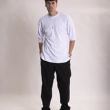 Camiseta Oversized 3.0 Pré-lavada de Algodão Premium Branca