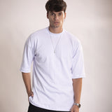 Camiseta Oversized 3.0 Pré-lavada de Algodão Premium Branca