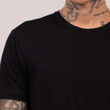 Camiseta Algodão Pima Peruano Premium Preta