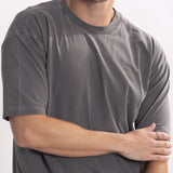 Camiseta Oversized 1.0 Pré-lavada de Algodão Premium Grafite