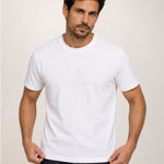 Camiseta Clássica Pré-Lavada de Algodão Premium Branco