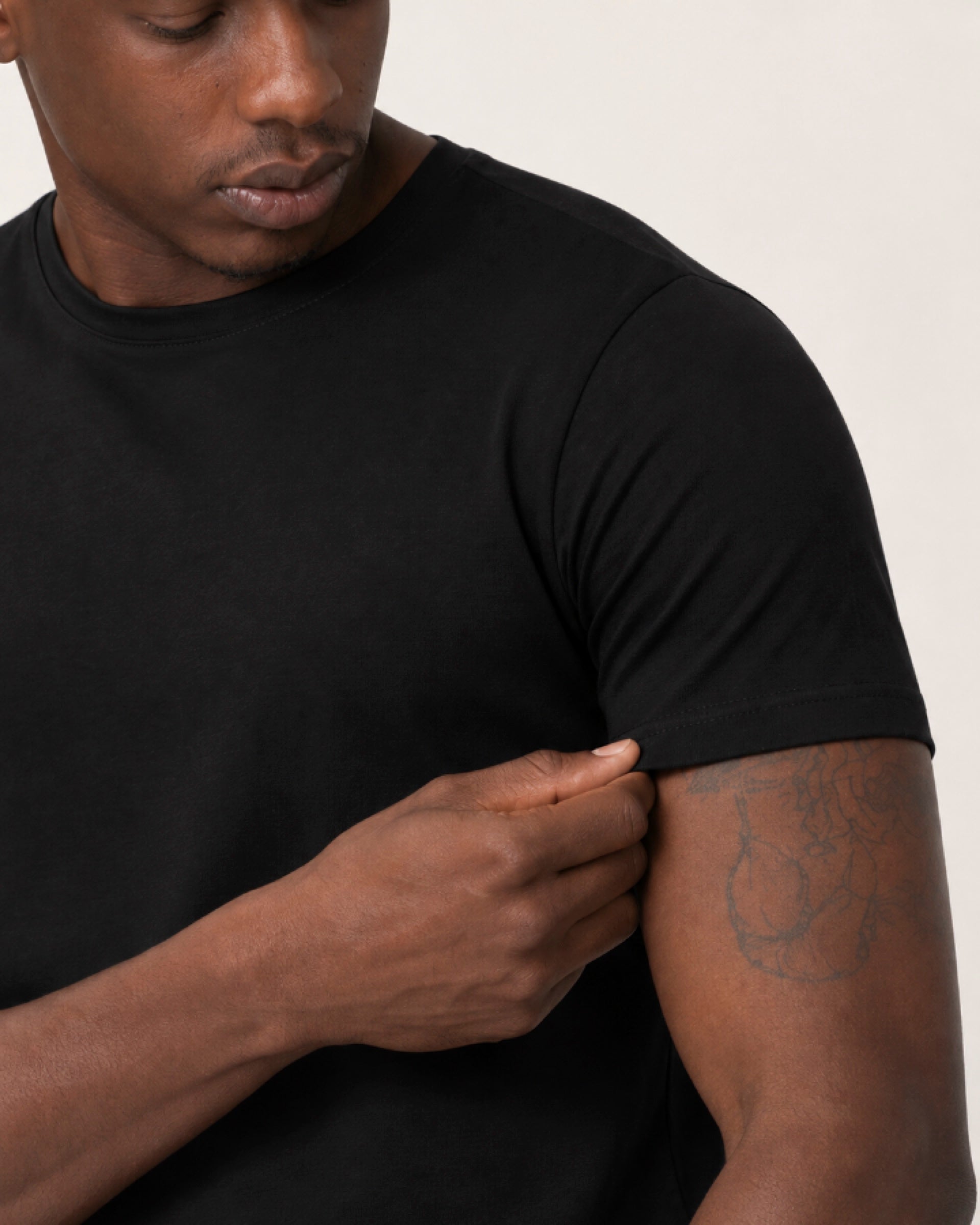 Camiseta Tecnológica Modal Masculina Preto