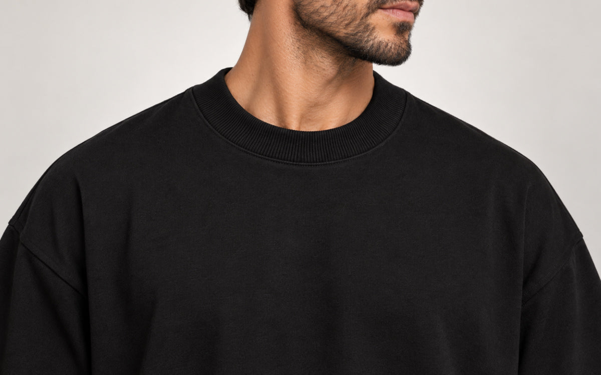 Camiseta Oversized Suedine Preto