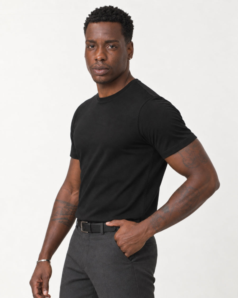 Camiseta Algodão Egípcio Premium Preto