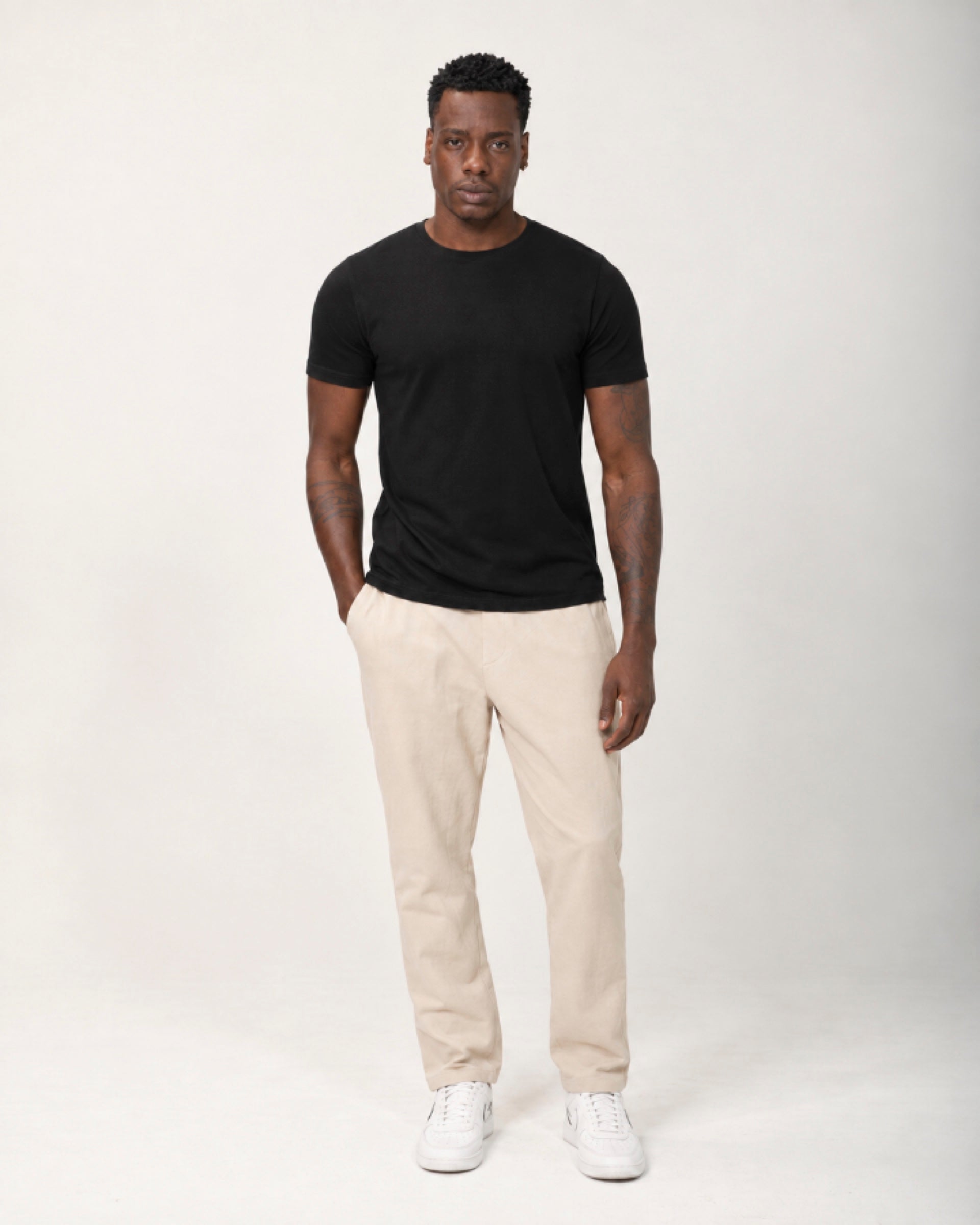 Camiseta Tecnológica Modal Masculina Preto