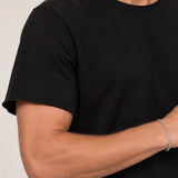 Camiseta Relax Pré-Lavada de Algodão Premium Preto