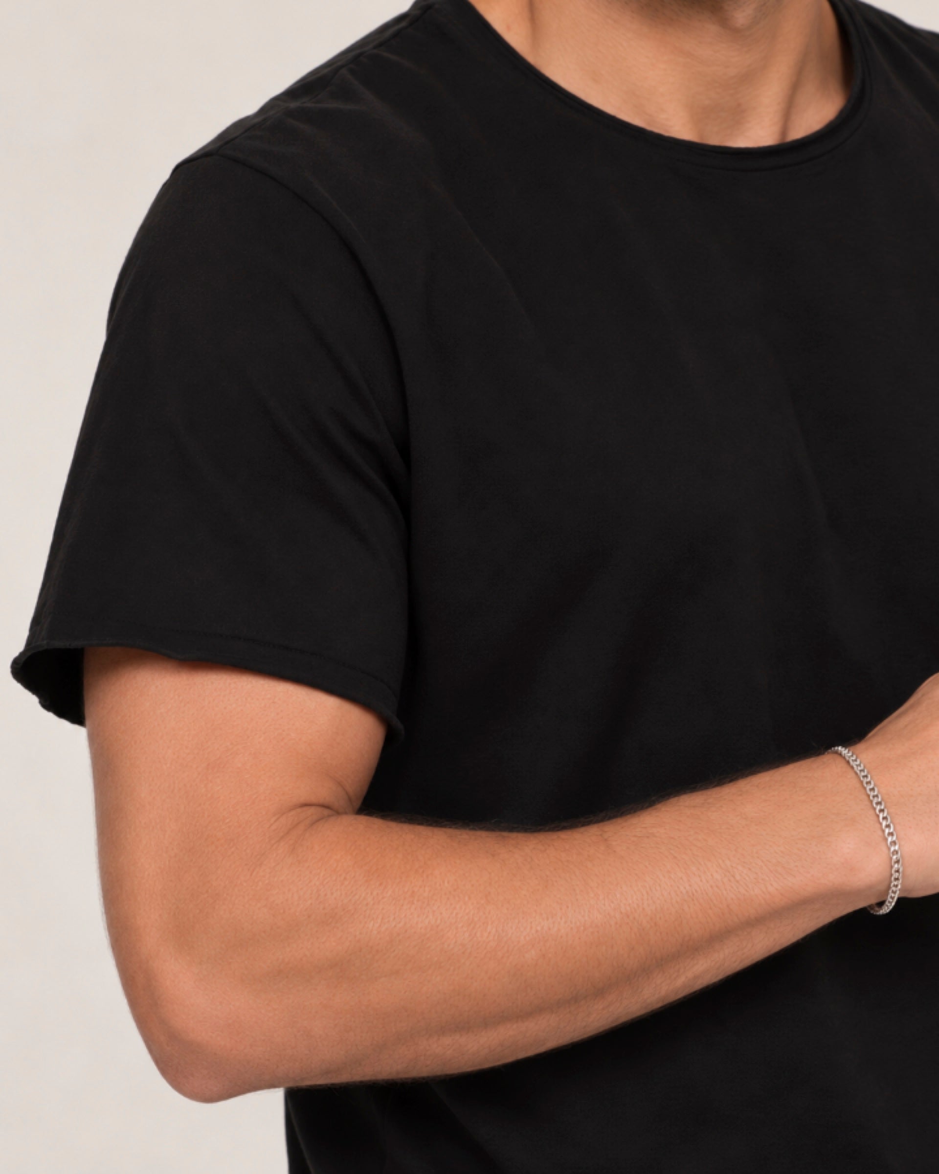 Camiseta Relax Pré-Lavada de Algodão Premium Preto