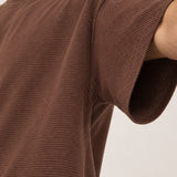 Camiseta Quadrilê Oversized Marrom