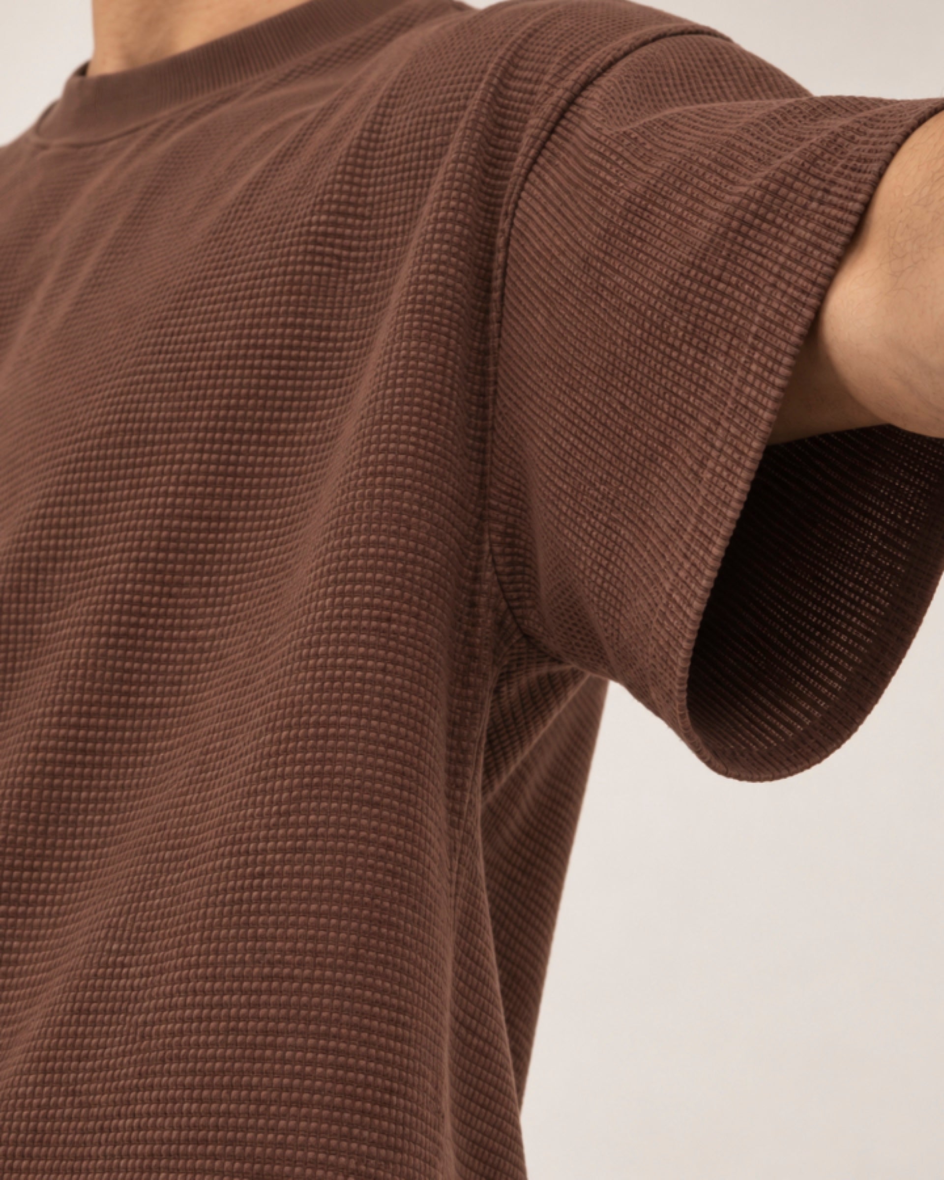 Camiseta Quadrilê Oversized Marrom
