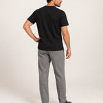 Camiseta Clássica Pré-Lavada de Algodão Premium Preto