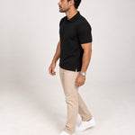 Camisa Polo Piquet Masculina Preta