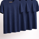 Kit 4 Camisetas Tecnológicas Modal Masculina (4 Azuis Marinho)