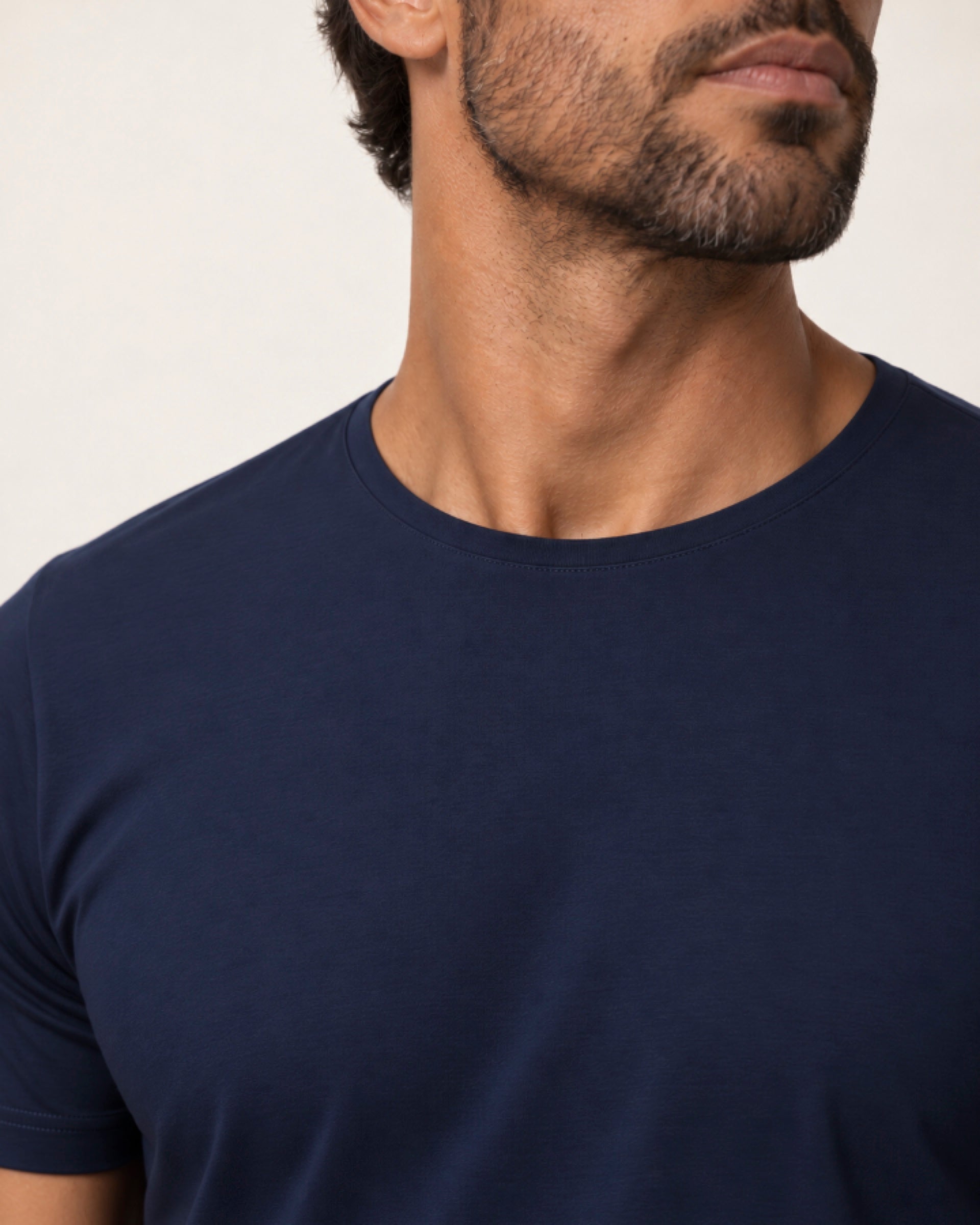 Camiseta Tecnológica Modal Masculina Azul Marinho