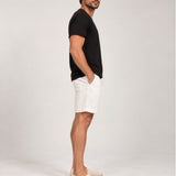 Camiseta Relax Pré-Lavada de Algodão Premium Preto