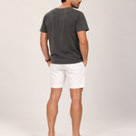 Camiseta Relax Pré-Lavada de Algodão Premium Grafite