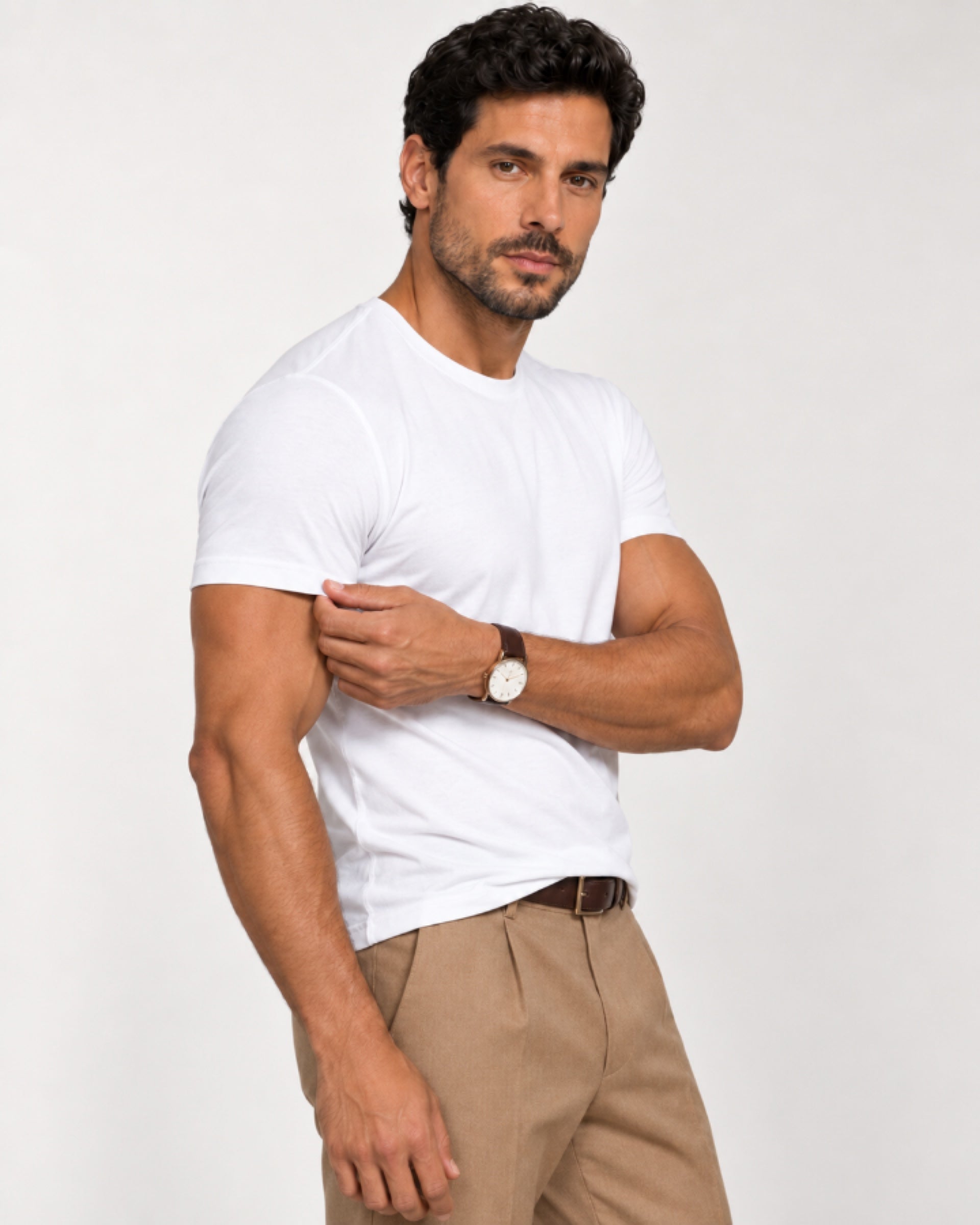 Camiseta Algodão Egípcio Premium Branco