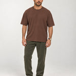Camiseta Quadrilê Oversized Marrom