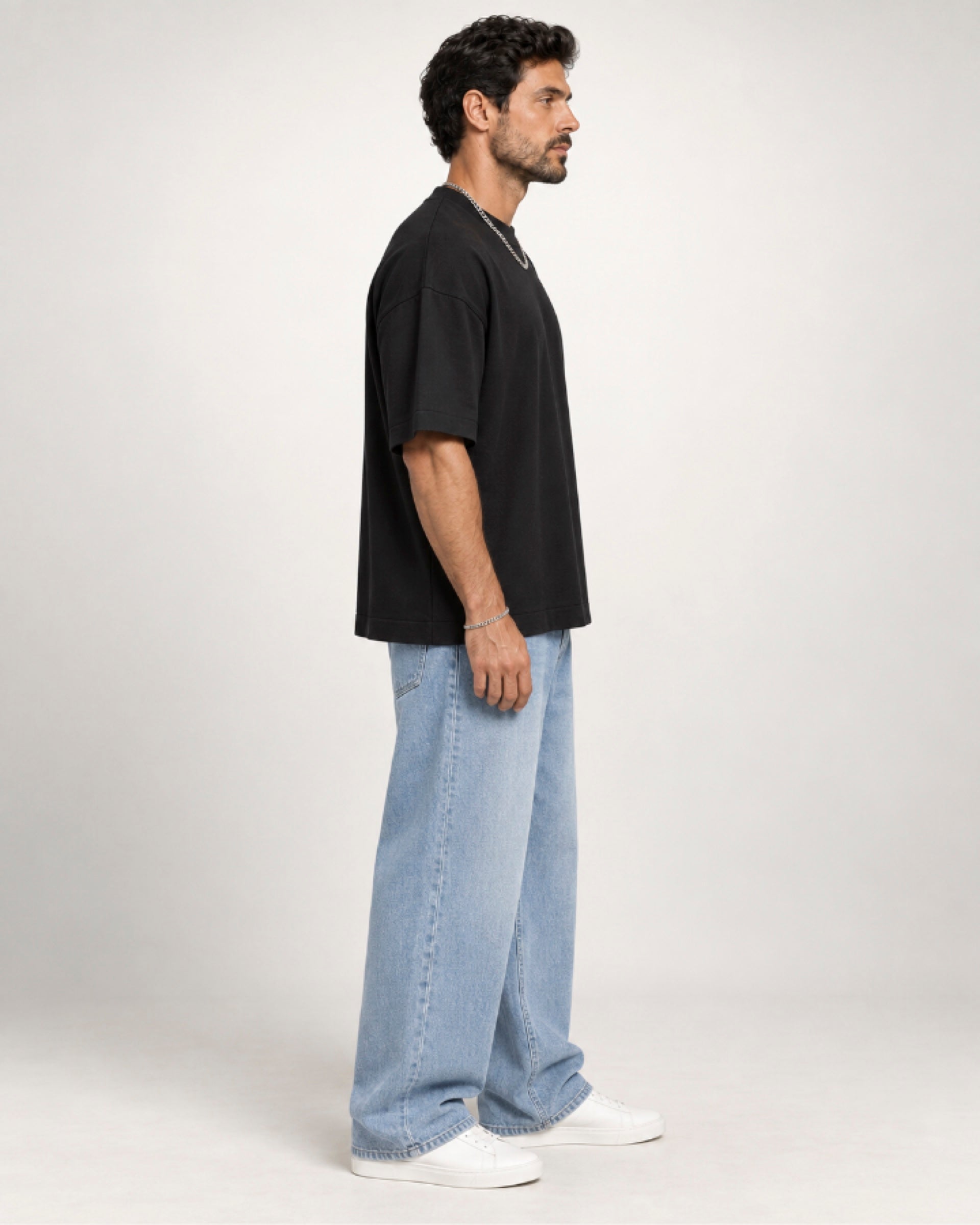 Camiseta Oversized Suedine Preto