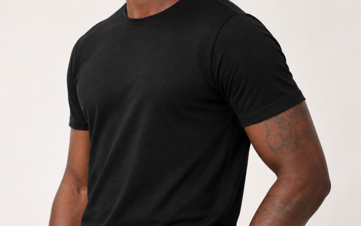 Camiseta Tecnológica Modal Masculina Preto