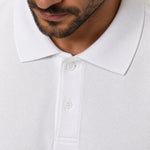 Camisa Polo Piquet Masculina Branca
