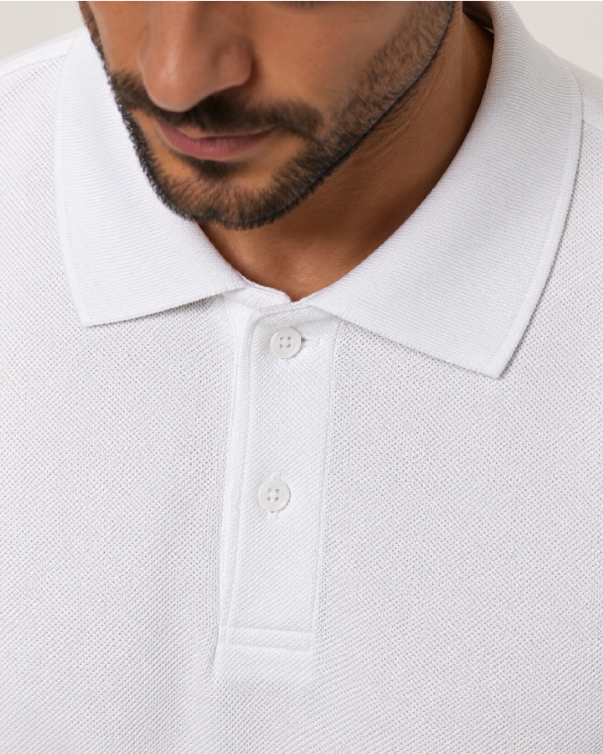 Camisa Polo Piquet Masculina Branca