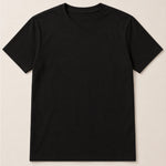 Camiseta Clássica Pré-Lavada de Algodão Premium Preto
