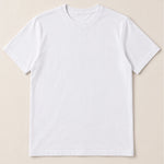 Camiseta Clássica Pré-Lavada de Algodão Premium Branco