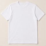Camiseta Clássica Pré-Lavada de Algodão Premium Branco
