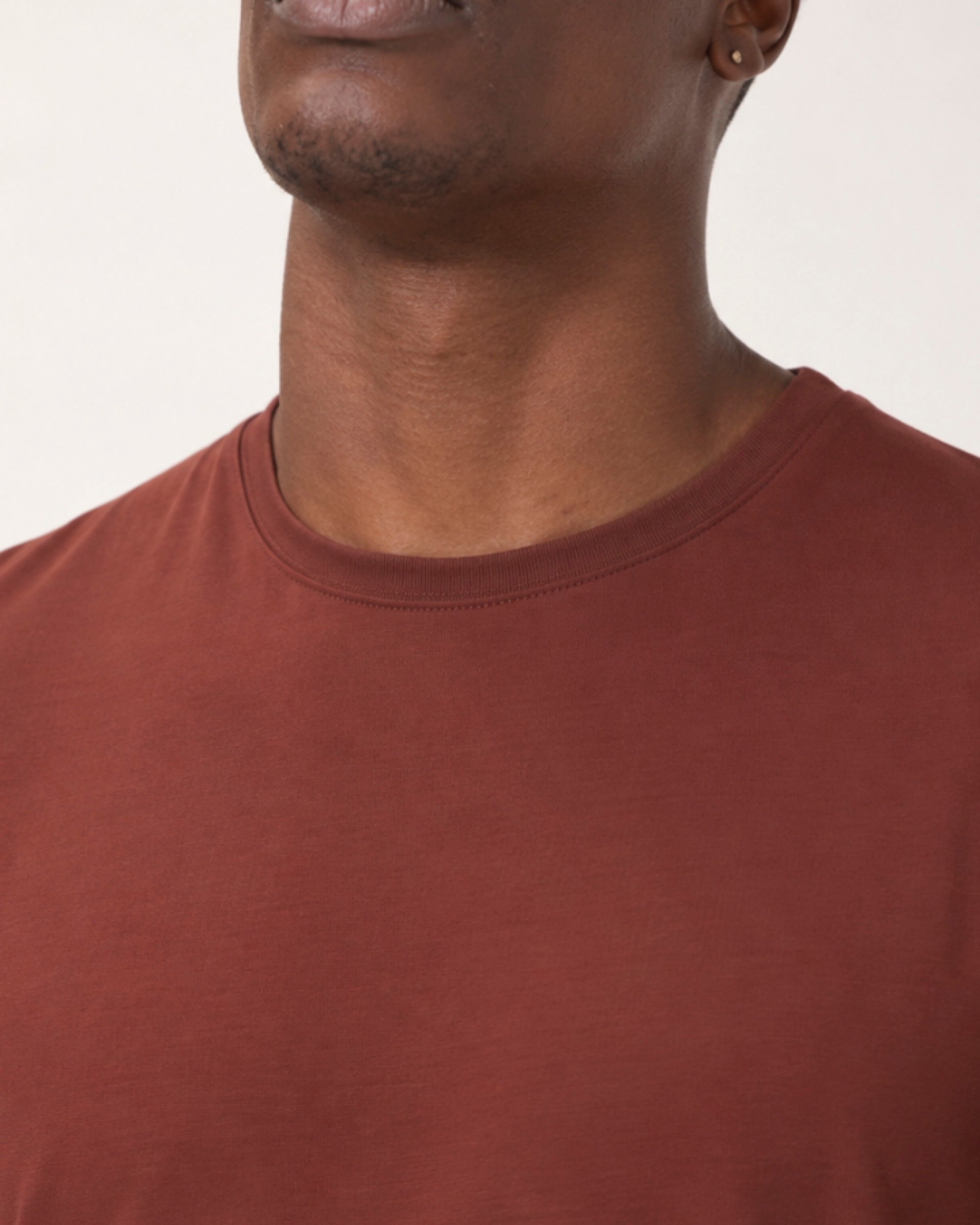 Camiseta Tecnológica Modal Masculina Marrom