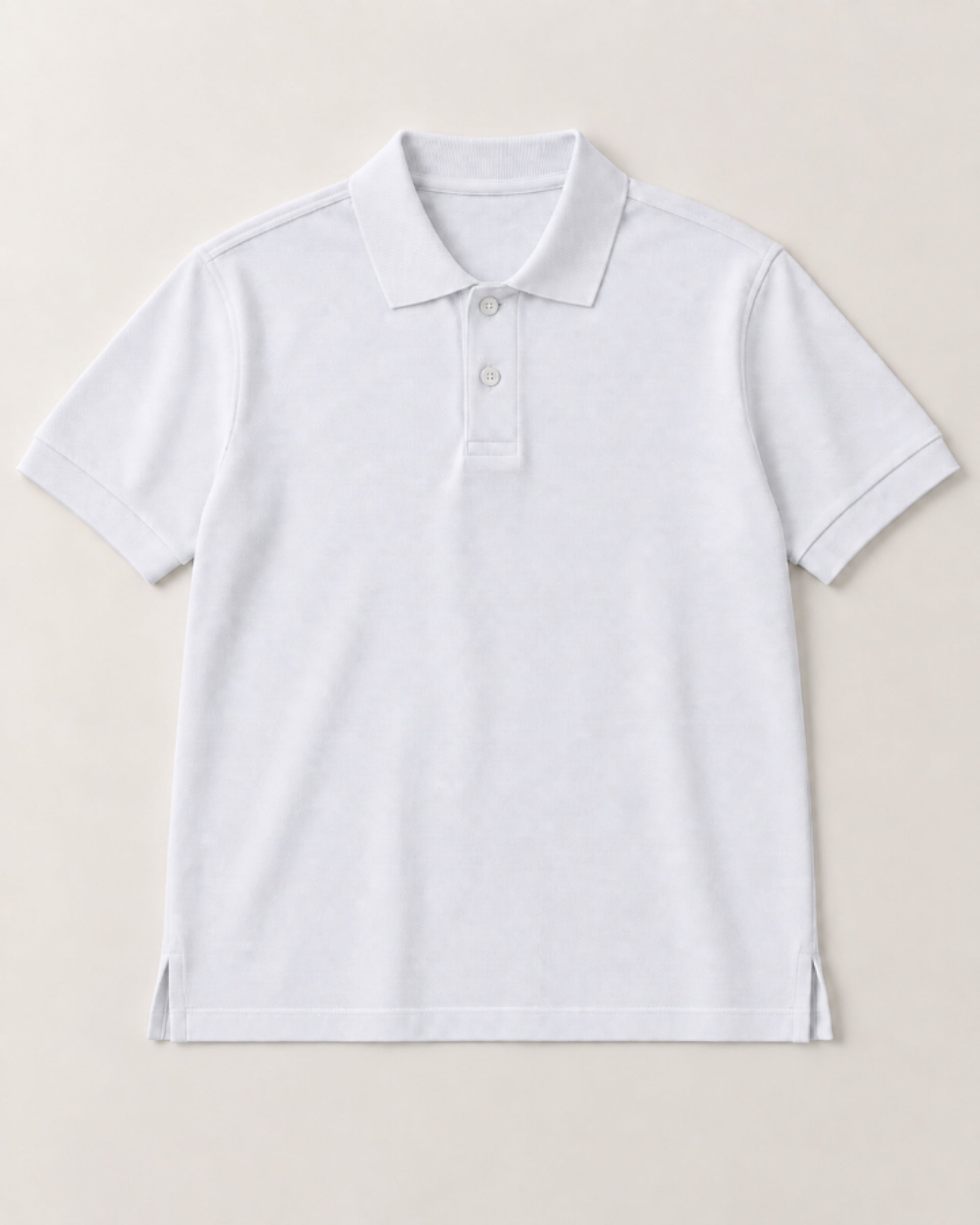 Camisa Polo Piquet Masculina Branca