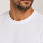 Camiseta Clássica Pré-Lavada de Algodão Premium Branco