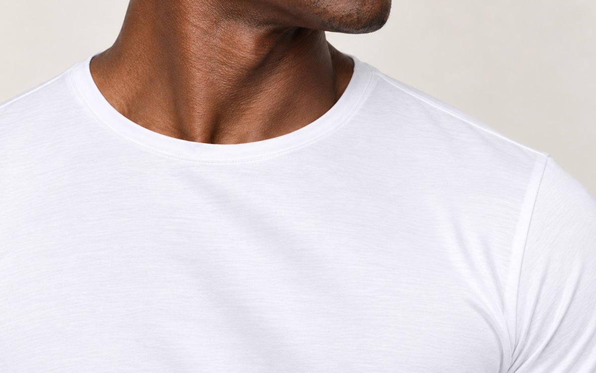 Camiseta Tecnológica Modal Masculina Branco
