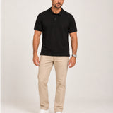 Camisa Polo Piquet Masculina Preta