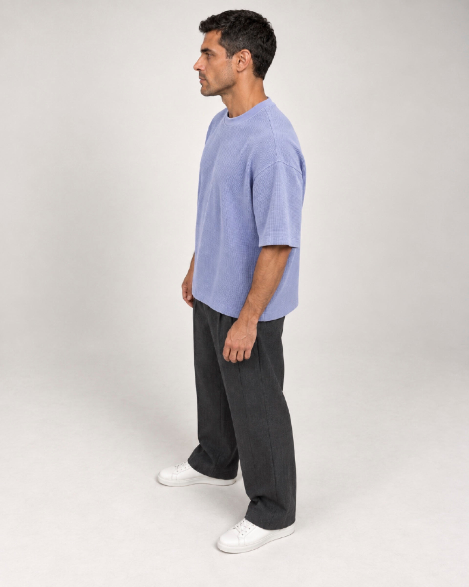 Camiseta Quadrilê Oversized Lavanda